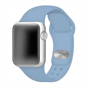 Pastel Blue Apple Compatible Silicone Watchband
